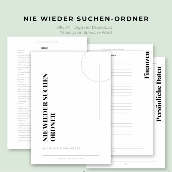 Nie wieder suchen-Ordner – Bild 3