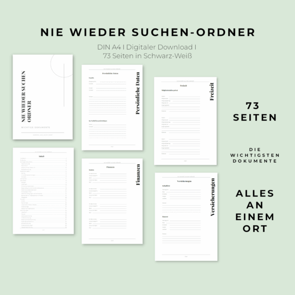 Nie wieder suchen-Ordner – Bild 2