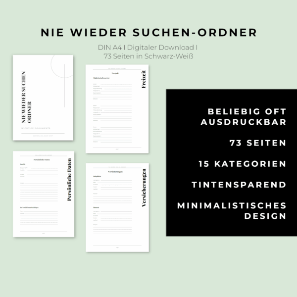 Nie wieder suchen-Ordner – Bild 4