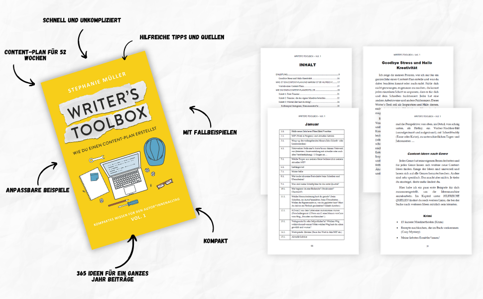 Taschenbuch "Writer's Toolbox. Wie du einen Content-Plan erstellst" – Bild 2